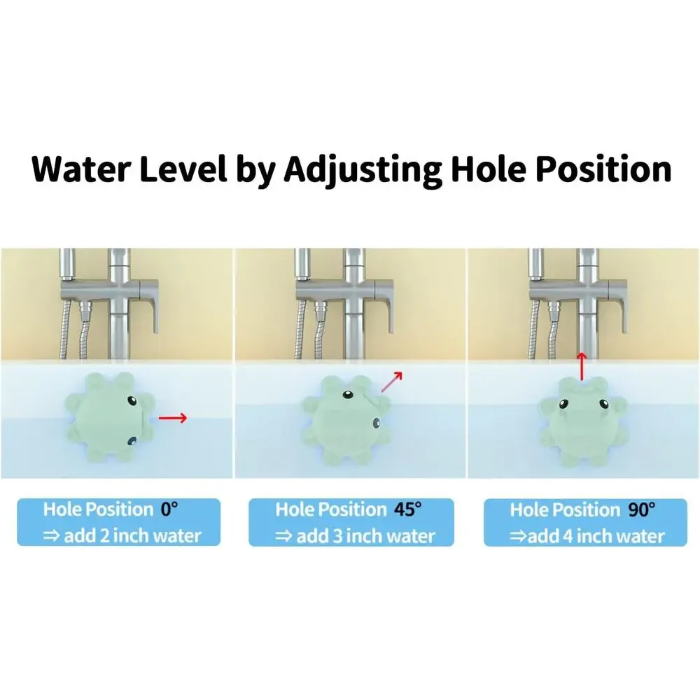 Cute Mint Green Octopus Cartoon Bathtub Overflow Drain Cover for More Water